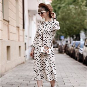 Polka dot H&M midi dress
